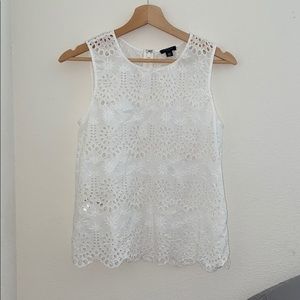 Ann Taylor Eyelet Blouse
